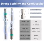 Deutsch Connector Kit with Crimper, 2 3 4 6 8 12 Pin Connector kit, Deutsch Crimp Tool 12-20AWG, Size 16 Solid Contacts 14-20AWG, Pin Removal Tool, Automotive Electrical Wire Connectors - Image 5