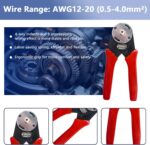 Deutsch Connector Kit with Crimper, 2 3 4 6 8 12 Pin Connector kit, Deutsch Crimp Tool 12-20AWG, Size 16 Solid Contacts 14-20AWG, Pin Removal Tool, Automotive Electrical Wire Connectors - Image 6