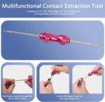 Deutsch Connector Kit with Crimper, 2 3 4 6 8 12 Pin Connector kit, Deutsch Crimp Tool 12-20AWG, Size 16 Solid Contacts 14-20AWG, Pin Removal Tool, Automotive Electrical Wire Connectors - Image 7