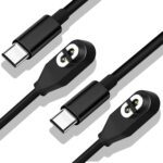2 Pack Charging Cable Replacement for Shokz, USB C Cord Magnetic Charger Compatible for AfterShokz Aeropex AS800, Shokz OpenRun Pro, OpenRun, OpenRun Mini, OpenComm Headphones - Image 2