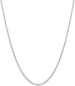 2.5mm/3mm/4mm Silver Stainless Steel Wheat Chain Necklace Jewelry for Men Women - Image 2