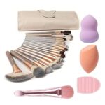 28PCS Makeup Brushes, Quality Makeup Brush Set for Women, Makeup Brush Sets Kits for Beginner Starter Professional, Make Up Brushes With Blenders Masks Spatula,Travel-Friendly Gift for Girl, Teens - Image 2