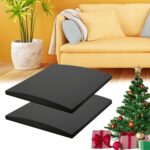 45D Couch Cushion Support for Sagging Seat, 22'' Insert Pads Couch Supports for Sagging Cushions Sofa Furniture Seat Cushion Under Sag Repair, Curved High Density Foam Replacement(Black 2pcs) - Image 2