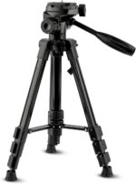 47inch Tripod with Bubble Level and Quick Release Plate,1/4"-20 Screw Mount - Compatible with Laser Level and Camera - Image 2