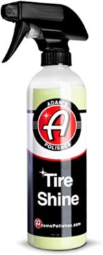 Adam's Tire Shine 16oz - Easy to Use Spray Tire Dressing W/ SiO2 for Glossy Wet Tire Look w/No Sling | Works on Rubber, Vinyl & Plastic | USA Made - Image 2