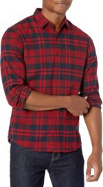 Amazon Essentials Men's Flannel Shirts Long Sleeve, Slim-Fit Button Down Plaid - Image 2