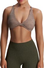 Aoxjox Women's Workout Sports Bras Fitness Sienna Low Impact Bra Yoga Crop Tank - Image 2