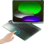 BABG TouchPad Keyboard Case for iPad 10th Generation&iPad 11th(A16,2025),iPad Air 11（M3,M2/iPad Pro 11 inch Keyboard&iPad Air 5th/Air 4th Keyboard, 360°Swivel,7 Use Modes,Rainbow Backlight- Green - Image 2