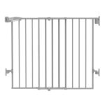 Babelio Baby Gate for Stairs & Doorways, 26-43" W 34" H Extra Tall| No Bottom Bar| Easy Installation| One-Handed Operation| Auto-Close| Hardware Mount (Drill Needed) Safety Dog/Pet Gate Indoor (Grey) - Image 2