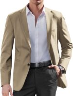 COOFANDY Mens Casual Sport Coat Regular Fit Lightweight Blazers Jacket Two Button Business Suit Jackets - Image 2