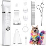 Cat Grooming Clippers Kit with Paw Trimmer, 3 in 1 Electric Pet Hair Trimmer Supplies for Thick Matted Hair, Heavy Coat Butt Shaver Cat Razor Fur Trimmer for Dogs at Home - Image 2