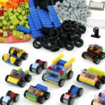 Classic Bricks Wheels and Axles Sets, Over 400pcs Car Parts and Pieces Tires, Educational Building Kits Toys - Image 2