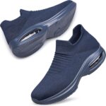 DOUSSPRT Womens Walking Shoes Sock Casual Ladies Fashion Sneakers Comfortable Slip On Air Cushion Platform - Image 2