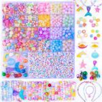 Danrun Charms Bracelet Making Kit for Girls 8-12, Cute Beads for Jewelry Making Kit for Kids Girls, Arts and Crafts for Kids Ages 6-8, Birthday Gifts for Girls Ages 5 7 9 10 11 12 for Toy Jewelry - Image 2