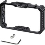 Desview Camera Monitor Cage 5.5 inch, Aluminum Alloy Field Monitor Cage with 1/4’’ & 3/8’’ Thread and Cold Shoe, Compatible with R6 Camera Monitor - Image 2