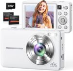 Digital Camera, 4K 64MP Cameras for Photography, Point and Shoot Digital Camera with Auto Focus, Dual Camera, Flash, 16X Zoom, Anti Shake, 32GB Card, Compact Vlogging Camera for Teens, Adults - Image 2