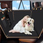 Dog Car Seat Cover for Back Seat, Dog Car Bed Cover with Hard Bottom, Backseat Extender Hammock for Mid-Sized Truck/SUV 8 Panels - Black - Image 2