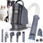 Dog Grooming Kit, FurEase Dog Grooming Vacuum with Dog Clippers for Grooming, 13000Pa Powerful Dog Vacuum for Shedding Grooming with 5 Pet Grooming Tools (Iron Gray, 2.5 Liter Canister) - Image 2