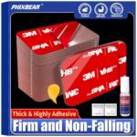Double Sided Sticky Pads,Made of 3M VHB,Strong Adhesive Tape Squares Heavy Duty Waterproof Heat Resistant, Extreme Mounting Foam Tape,Car Home Outdoor Use, 24 Pcs 1.57x1.97 Inch - Image 2