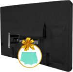 Easy-Going Outdoor TV Cover for 30 to 32 inches LCD, LED, Waterproof, Weatherproof and Dust-Proof TV Screen Protectors with Cleaning Cloth (32 inch,Black) - Image 2