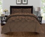Elegant Comfort Luxury Super-Soft Coziest 1500 Thread Count Egyptian Quality 2-Piece Pintuck Design Duvet Cover Set, (Insert Comforter Protector) Wrinkle-Free, Twin/Twin XL, Chocolate Brown - Image 2