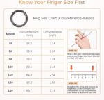 Fit Ring for Women Men, Ring Health Tracker with Heart Rate,Blood Oxygen,Heart Rate Variability, Stress, Sleep Monitor, Step Counter, Smart Ring for iPhone & Android, No Subscription Fee (Black, 7#) - Image 2