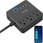 GHome Smart Power Strip with 3 USB Ports & 3 Smart Outlets Plugs That Work with Alexa & Google Home, WiFi Surge Protector, Flat Plug for Home Office Travel, 10A - Image 2