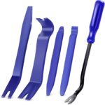 GOOACC 5PCS Auto Trim Removal Tool Kit No-Scratch Pry Tool Kit for Car Door Clip Panel & Audio Dashboard Dismantle -5PCS - Image 2