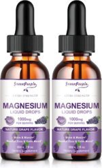 GREENPEOPLE Magnesium Glycinate Liquid Drops - 1000mg 5-in-1 High Absorption Liquid Magnesium for Sleep with D3/K2/B6 | Fast-Acting, Bone, Muscle & Sleep | Sugar-Free Grape Flavor, 2fl Oz 2 Pack - Image 2