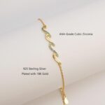 Gold Wave Bracelets For Women, Jewelry Gifts for Sister, Daughter, Mom and Sister, Mother's Day, Retirement Birthday Anniversary - Image 2