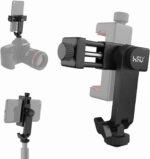 HSU Cell Phone Tripod Adapter with Cold Shoe Mount, Universal Phone Support Compatible with iPhone Samsung Galaxy Android Sony Canon etc. (Red) - Image 2