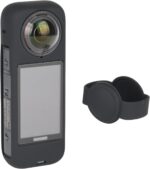 HSU Silicon Protect Cover for Insta360 X4, Soft Silicone Body Case with Lens Cap, Full Cover Shell Protection Case, Insta 360 X4 Cam Accessories (Black) - Image 2