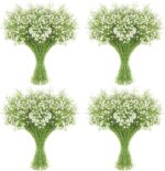 JIFTOK Babys Breath Artificial Flowers, 60 Pcs Fake Flowers Gypsophila Bouquet Fall Flowers Artificial for Decoration, Real Touch Silk Flower for Wedding Christmas DIY Party Home Garden Office(White) - Image 2