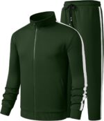 JMIERR Men's Track Suits 2 Piece Full Zip Sports Outfits Set Sweatshirt and Joggers Sweatpants - Image 2