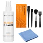 K&F CONCEPT 250ML Screen Cleaner Spray + Large Pearl Cloth + Microfiber Cloths*2 + 4 Brushes - Travel Size Electronic Cleaner for Car, Computer, Laptop, iPad, MacBook, Phone, Watch, Eyeglass - Image 2