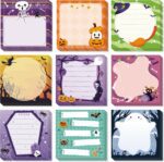 Konsait 9 PCS Halloween Sticky Notes Self-Adhesive to do List Paper Halloween Office Supplies Funny Post it Notes 30 Sheets Each Student Teacher Gift Stationery Party Favors - Image 2