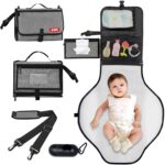 Large Portable Diaper Changing Pad – Waterproof Foldable Diaper Changing Mat for Baby, Wipes Pocket, Easy Clean, Baby Essentials, Baby Wipes, Newborn Essentials Must Haves, Baby Registry & Shower Gift - Image 2