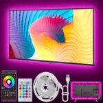 Led Lights for TV, 20ft TV Backlight for 32-80 Inch, USB Light Strip with Remote, App Control, RGB Strip Lights Music Sync Color Changing Led Lights for Bedroom, Gaming Accessories - Image 2