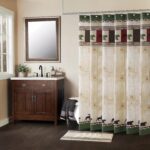 Long Fabric Shower Curtain, Bear and Moose Shower Curtain, Cabin Lodge Shower Curtains for Bathroom, Waterproof Bathroom Curtains, 62" W x 78" H - Image 2