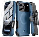 M MYBAT PRO For iPhone 17 Pro Max Case with Belt Clip Holster, Maverick Series 17 Pro Max Case[Compatible with Magsafe]w/Screen Protector,Anti-Drop,with 360°Rotating Kickstand,Heavy Duty Protection - Image 2
