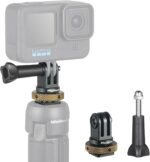 MINIFOCUS Hot Shoe to GoPro Mount Adapter, Camera Cold Shoe Mount Adapter with Aluminum CNC Thumb Screw for GoPro Hero 13/12/11/10/9/8/7/6/5/4, DJI Osmo Action, Campark and Other Action Cameras - Image 2