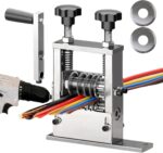 Manual Wire Stripper Machine, 0.06-0.65” 1-17mm Wire Stripper Tool for Drill Powered or Hand Crank Electrical Cable Copper Wire Stripping Machine, Workbench Mount, 5 Blades + 6 Channels - Image 2