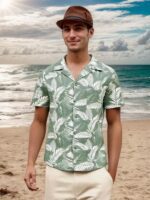 Men's Hawaiian Shirt Short Sleeves Printed Casual Button Down Funky Summer Tropical Holiday Beach Male Shirts - Image 2