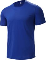Men’s Short Sleeve Quick Dry Moisture Wicking Active Crew Neck T Shirt - Athletic Running Gym Workout Tee Tops - Image 2