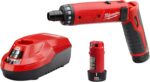 Milwaukee 2101-22 M4 1/4 Hex Screwdriver Kit W/2 Bat - Image 2