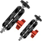 Mini Magic Arm with Double Ball Head and 1/4’’ Screw - Compatible with Super Clamp, Camera Cage, Monitor and Microphone - Max Load up to 4.4lb/2kg - 2 Pieces - Image 2