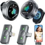 Mini Microphone for iPhone: Wireless Lavalier Microphone for Android - Noise Canceling Magnetic Clip Lapel Mic - Vlogging & Pro Video Recording for Content Creators - Image 2