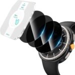 Misxi [3-Pack Privacy Tempered Glass Screen Protector with Auto Alignment Tool Kit, Compatible with Samsung Galaxy Watch 8 Classic 46mm, Shockproof Anti-Spy Protection for Galaxy Watch8 Classic - Image 2