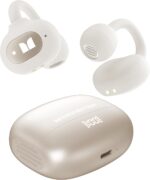 Monster Open Ear AC339 Earbuds, Bluetooth 6.0 Earphones Stereo Sound, Open Ear Clip Wireless Earbuds 40 Hours Playback, with Smart Digital Display Design, Touch Control, IPX6 Waterproof,Beige - Image 2