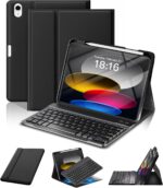 NOKBABO for iPad 11th 10th Generation Case with Keyboard, Magnetic Wireless Detachable Folio case with Pencil Holder, Keyboard for iPad 11th(A16,2025) & ipad 10th Generation(2022) - Black - Image 2